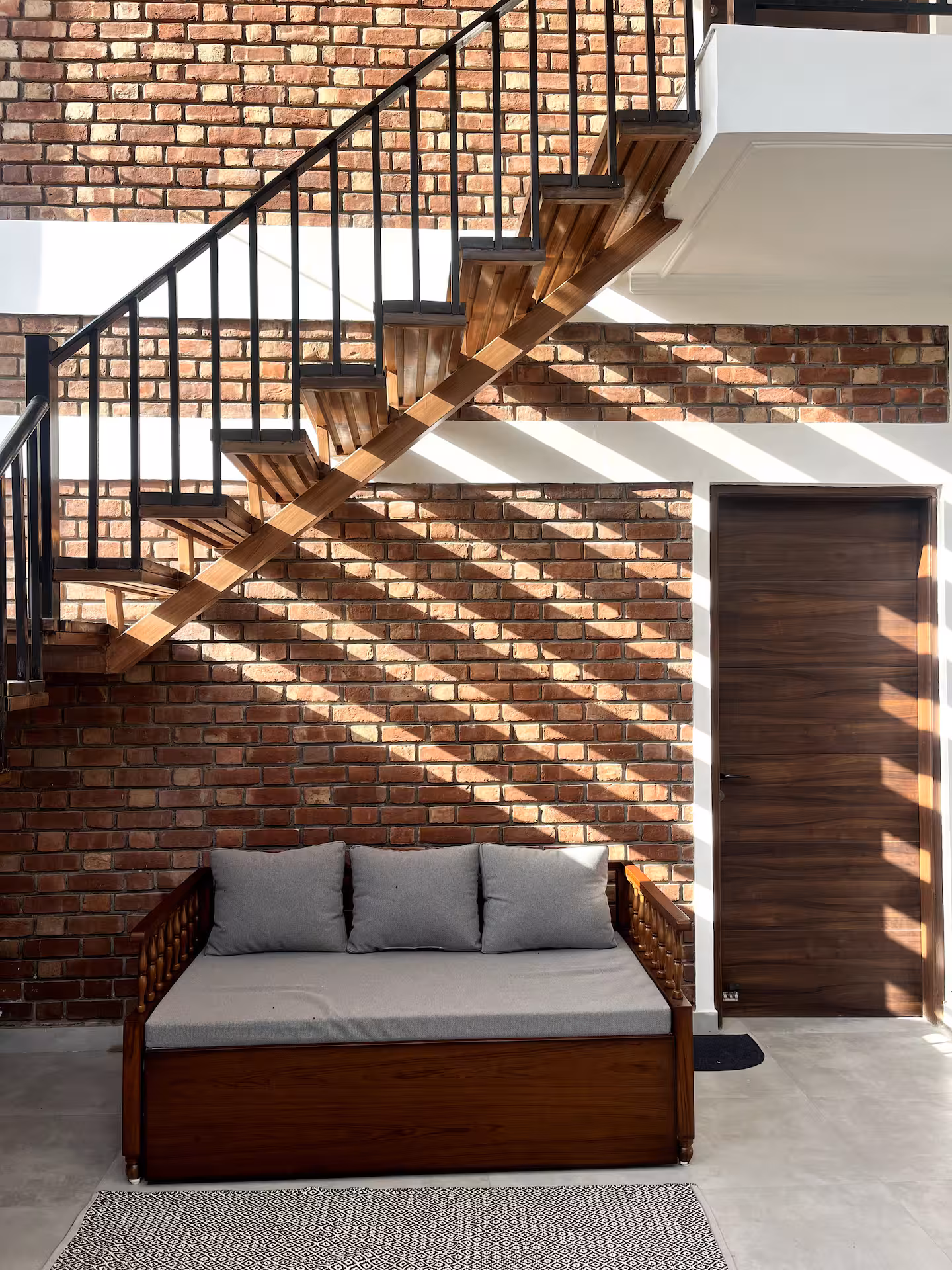 Private natural stream flowing through The Abode Living villa grounds